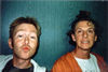 M&aring;rten och Winberg i logen p&aring; Himlarock i Leksand -98